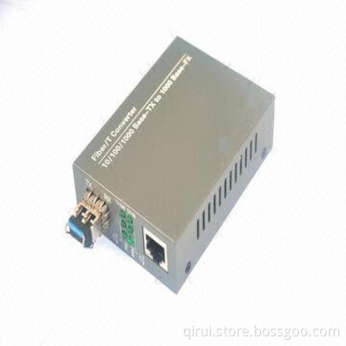Fiber to RJ45/SFP media converter, 1.25g, 1310, SFP slots